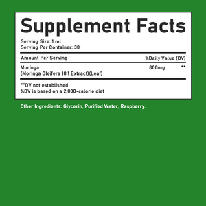 Complément alimentaire en gouttes liquides de Moringa, marque privée OEM, soutient la fonction digestive et favorise la santé de la peau et des cheveux - Product Image 2