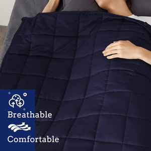 ผ้าห่มผ้าห่มนวมเย็นสำหรับผู้ใหญ่การบำบัด4ชิ้นได้รับการรับรอง OEKO-TEX สำหรับความวิตกกังวลออทิสติก - Product Image 5