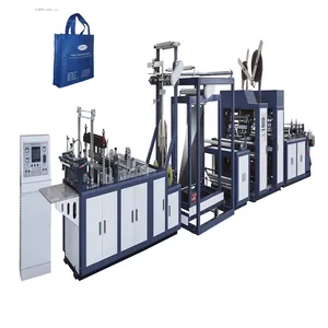 价格全自动超声波在线手柄密封无纺布箱包购物袋制造机