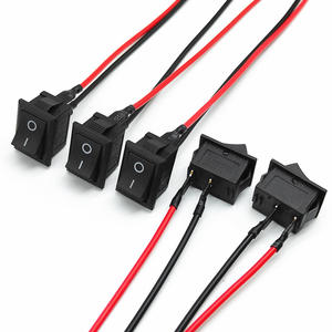 Interruptor Basculante Precableado KCD1 15x21mm |   Interruptor SPST de 2 Posiciones ON/OFF con Cables |   Soldadura o Conexión Rápida |   6A 250V CA |   Al por Mayor - Product Image 3