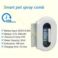 Kit de Aseo para Perros y Gatos con Pulverizador de Agua, Batería Recargable de Larga Duración, Ecológico, Portátil y Fácil de Usar