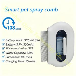 Kit de toilettage <span class=keywords><strong>pour</strong></span> chiens et chats avec pulvérisation de brume d'eau, batterie rechargeable longue durée, écologique, portable, facile à utiliser - Product Image 4