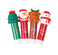 Bâton de colle de Noël créatif Papeterie Père Noël Bâton de colle solide Stylo Fournitures scolaires et de bureau Cadeaux promotionnels Boîte mixte Vente en gros