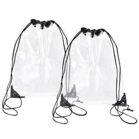 Großhandel: Transparente PVC-Kordelzugtaschen mit individuellem Logo und Größe für Stadien, Hochschulen und Sportveranstaltungen – wasserdicht