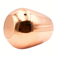 560ml Lebensmittelechter 304 Edelstahl Kupfer Stiellos Weintumbler Becher Set 2 Langlebige Umweltfreundliche Luxus Moscow Mule Tassen für Zuhause