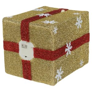 Scatola Regalo Decorativa Natalizia con Babbo Natale e Pupazzo di Neve Animato, Musica e Luci - Product Image 6