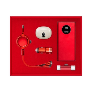 Set de <span class=keywords><strong>Regalo</strong></span> Promocional Empresarial Creativo: Audífonos Inalámbricos y Banco de Energía de 10000mAh - <span class=keywords><strong>Caja</strong></span> de <span class=keywords><strong>Regalo</strong></span> Personalizada <span class=keywords><strong>para</strong></span> Mejores Amigos - Product Image 2
