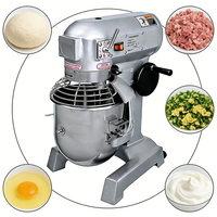 Batteur sur socle pour usage domestique, qualité commerciale, 10 L, mélangeur à pâte, bol en acier inoxydable, 3 vitesses, 110 V pour les cuisines américaines