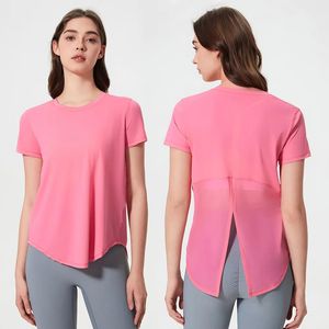 <span class=keywords><strong>T</strong></span>-<span class=keywords><strong>shirt</strong></span> à manches courtes pour <span class=keywords><strong>femme</strong></span>, personnalisé avec logo, mode estivale décontractée, séchage rapide, ample, respirant, pour la course à pied, le fitness et le yoga - Product Image 4