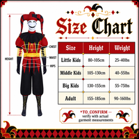 Disfraz de Payaso Bufón para Halloween, Conjunto Completo de Terciopelo para Cosplay de Terror, para Hombres y Mujeres, Juego de Rol de Anime, Circo, Carnaval
