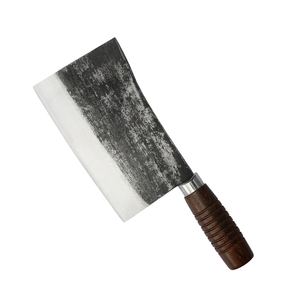 A Ma Zon-cuchillo de corte de hueso de estilo antiguo, hoja gruesa de 5mm, mango de madera, resorte de 7 pulgadas, acero inoxidable, chino, carnicero, forja - Product Image 1