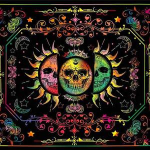 Tapisserie personnalisée en coton polyester <span class=keywords><strong>psychédélique</strong></span> Trippy imprimé <span class=keywords><strong>UV</strong></span> <span class=keywords><strong>Tenture</strong></span> murale rentable pour décoration de chambre d'anniversaire - Product Image 3