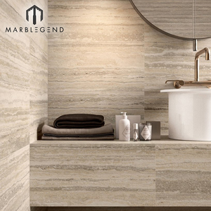 Revêtement mural <span class=keywords><strong>de</strong></span> <span class=keywords><strong>luxe</strong></span>, design non rempli, <span class=keywords><strong>carrelage</strong></span> en travertin romain argenté à veinage <span class=keywords><strong>italien</strong></span> - Product Image 4