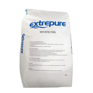 Water Softener Extrepure Ion Exchange Resin 001x7 Strongly Acidic Styrenic Cation Exchange Resin Chinese Supplier