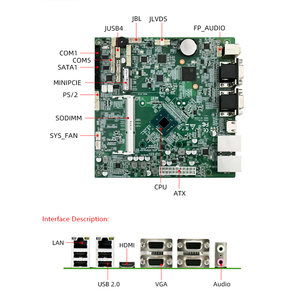 Cartes mères originales X86 Thun ITX Intel Celeron J1900 <span class=keywords><strong>ddr3</strong></span> 6 RS232 serveur d'ordinateur mini carte mère industrielle - Product Image 5