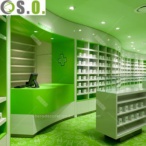 אחסון רפואי ארון מרקחת מותאם אישית חנות תצוגה mdf ארון מגירות בית מרקחת ארון - Product Image 1