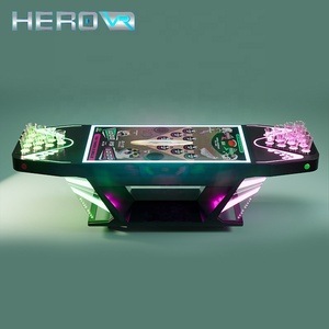 HEROVR Table de Beer Pong Modulaire en Acier Inoxydable avec LED 16 Couleurs, pour <span class=keywords><strong>Jeu</strong></span> de Boissons Ludique en Club de Nuit et Pique-nique - Product Image 3