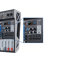 Console de mixage audio professionnelle 8 canaux 2x350W avec 99 effets DSP, contrôleur DJ actif / cartes son de mixage audio