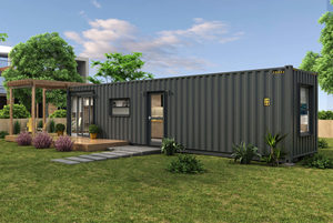 Casa contenedora de paquete plano moderna de lujo de 40 pies, pequeña casa de madera con material de acero para baño y cocina para edificios de <span class=keywords><strong>oficinas</strong></span>, <span class=keywords><strong>venta</strong></span> - Product Image 3