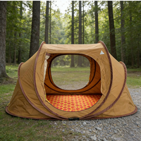 Tente de camping d'extérieur automatique à lancer à la main, en forme de bateau, une chambre, protection solaire, motif Moyen-Orient, tente de désert Kadair
