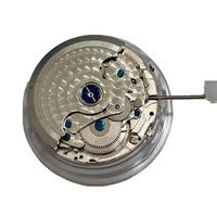 Montre mécanique automatique de précision à quatre aiguilles avec phases de lune, calendrier multifonction, boîtier métallique, bracelet en acrylique et tourbillon