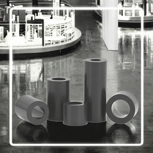 SHKH M2-M14 White Black Plastic Cylindric Insulated Column <b>Spacers</b> ABS/Nylon Standoff Washers with Customizable Length - Product Image 3