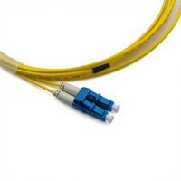 COMTON Promotion Cordon de brassage optique duplex LC-LC à cordon court G.657A1 9µm Monomode Jaune Gaine LSZH/PVC 1m
