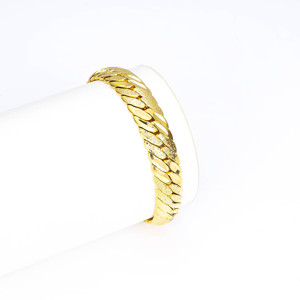 CM 주얼리 도매 유니섹스 황동 힙합 두꺼운 체인 24k 금도금 사우디아라비아 두바이 팔찌 - Product Image 4