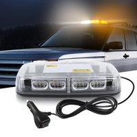 11 pouces 36 LED haute luminosité voiture toit avertissement barre lumineuse stroboscopique magnétique blanc ambre LED d'urgence clignotant balise lumière 12V-24V