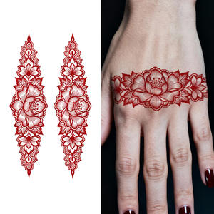 Tatouages temporaires au henné colorés, autocollants, motifs géométriques floraux, <span class=keywords><strong>tatouage</strong></span> imperméable adapté à la main, au poignet, au <span class=keywords><strong>bras</strong></span> - Product Image 1