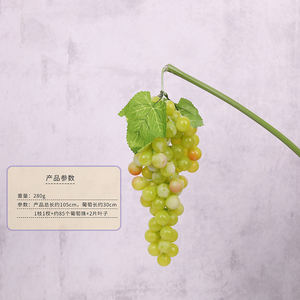 Bouquet <span class=keywords><strong>de</strong></span> <span class=keywords><strong>raisin</strong></span> artificiel vert violet pour Halloween Pâques <span class=keywords><strong>en</strong></span> <span class=keywords><strong>plastique</strong></span> arbre vigne fruits suspendus chaîne cour soie fleur fruits - Product Image 3