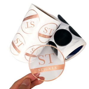 Nhà Máy Tùy Chỉnh Bao Bì Trong Suốt Nhãn Sản Phẩm Tùy Chỉnh Logo Sticker In Ấn Rose Gold Foil Rõ Ràng Vinyl Dán - Product Image 2