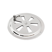 ISURE Marine Plaque de ventilation commutable en acier inoxydable de 4 pouces Pièce de ventilation Sortie d'air Accessoires de quincaillerie marine