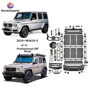 Kit extérieur de lifting pour <span class=keywords><strong>Mercedes</strong></span> <span class=keywords><strong>2022</strong></span> W463A <span class=keywords><strong>G63</strong></span> G500 G350D G400D Offroad Winch Édition limitée Aventure  Barre de toit Spoiler - Product Image 1