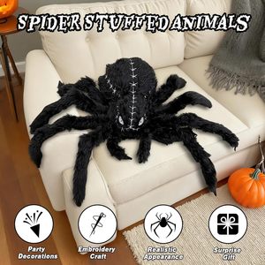 <span class=keywords><strong>Peluche</strong></span> <span class=keywords><strong>araignée</strong></span> d'Halloween, 34,6 pouces, grande, noire, coussin doux, animal en <span class=keywords><strong>peluche</strong></span>, décoration d'Halloween, accessoires effrayants pour fête, farce, anniversaire - Product Image 3