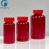 Bouteille en plastique PET vide de 200 ml de qualité alimentaire, logo personnalisé, emballage pharmaceutique pour capsules molles de gommes et de suppléments