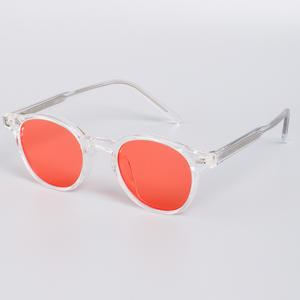 Offre Spéciale rond classique TR90 jaune rouge <span class=keywords><strong>orange</strong></span> lentilles lunettes lunettes de soleil personnalisé Cp Temples Anti lumière bleue lunettes - Product Image 2