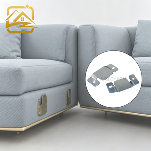 Hebillas de Sofá en Forma de Montaña, Recubiertas de Zinc, Accesorios para Muebles, Conectores para Sofá, Insertos para Cama - Product Image 1