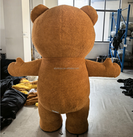 Costume de mascotte d'ours en peluche géant portable pour la marche gonflable Efun, ours en peluche de taille humaine, cadeau de Saint-Valentin