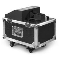 Machine à brouillard professionnelle 600W à double tête avec flightcase, générateur de brume à sortie continue pour mariages, clubs et spectacles DJ