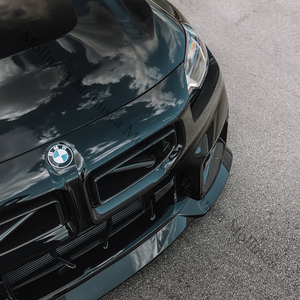 Pour M2 G87 : Spoiler en fibre de carbone véritable, lèvre avant, diffuseur arrière, jupes latérales, calandre avant, cadre de phare antibrouillard - Product Image 5