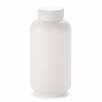 Flacon à pilules en plastique HDPE à col étroit de 200 ml avec logo personnalisé, conteneur de capsules de vitamine C de 200 cc à col étroit avec bouchon à vis
