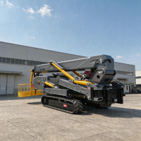 Guindaste Mini Hidráulico Elétrico e a Diesel RST L-606, Guindaste Aranha para Espaços Estreitos