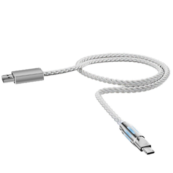 8K Polling Rate Mechanical Keyboard Aviator Cable, OCC Single Crystal Copper Type-C Data Cord for Magnetic Axis Gaming Keyboard