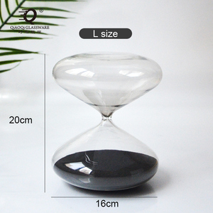 Đồng hồ cát phẳng tròn kính đồng hồ cát hẹn giờ 30 phút trang trí nhà bán buôn - Product Image 2