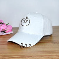 Harga Murah Grosir Personalized Cincin Rantai Hoop Hip Hop Topi Matahari Golf Olahraga Luar Ruangan Topi Bisbol Snapback