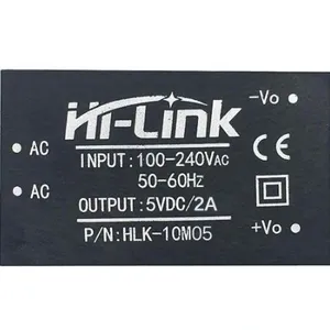 220v 5 V/10 W 2A AC DC commutation isolée étape module d'alimentation abaisseur de convertisseur de COURANT ALTERNATIF HLK-10M05