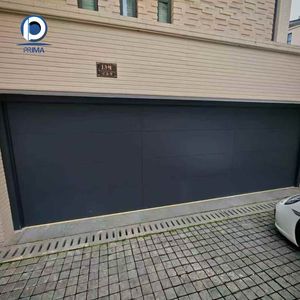 Porte de garage intelligente Prima de qualité supérieure, style raffiné, sans charnières, à levage automatique horizontal, pour villa de luxe, cour privée, garage - Product Image 1