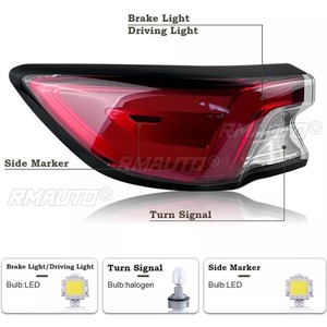 Para Ford Escape 2020-2021, Luz Diurna LED, Lámpara Antiniebla Impermeable, Conjunto de Luces Traseras, Kit de Carrocería LJ6B13A603 - Product Image 3