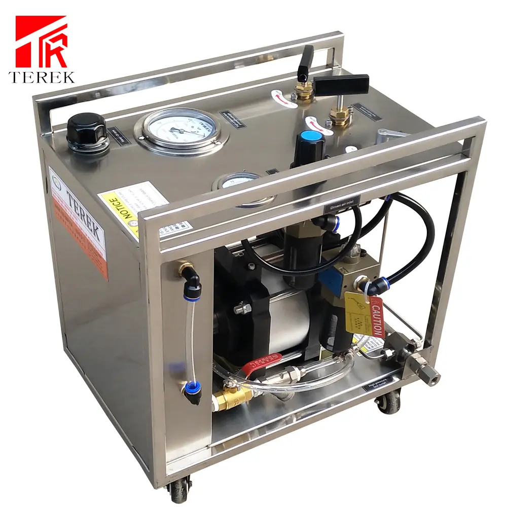TEREK Pneumatic pipeline hydrostatic water pressure test pump Similar Haskel test equipment